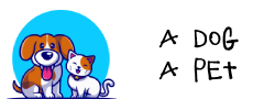 A dog a pet logo